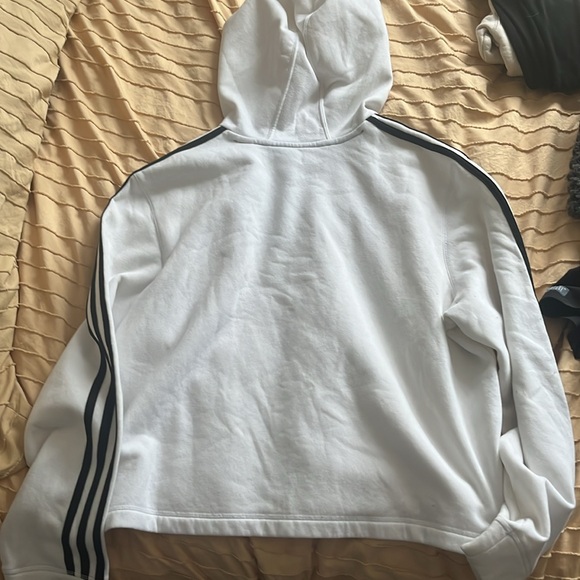White adidas crop hoodie - Picture 3 of 3